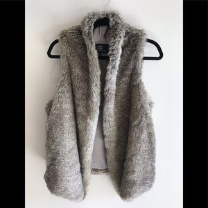 Faux fur vest